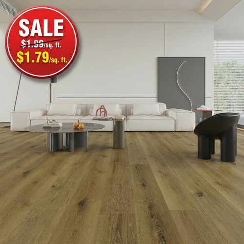 Living room with wooden flooring and a sale sign overlay